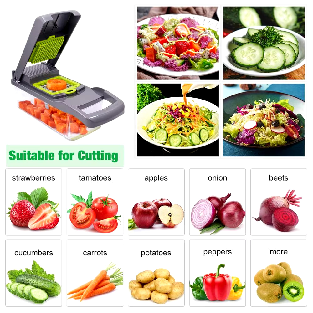 Vegetable Cutter Vegetable Slicer Multifunctional Kitchen Accessories Basket Fruit Potato Peeler Carrot Grater Vegetable Slicer