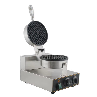 Commercial Waffle Maker Machine Waffle Iron Baker Non-Stick Baking Iron Plate Cake Oven Waffle Cone Machine Waffle Toaster