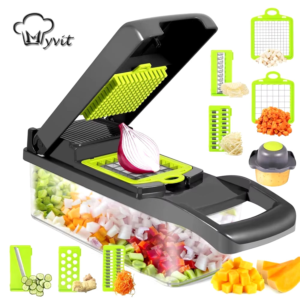 Vegetable Cutter Vegetable Slicer Multifunctional Kitchen Accessories Basket Fruit Potato Peeler Carrot Grater Vegetable Slicer