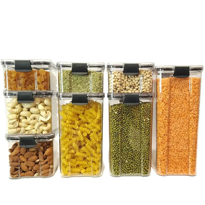 460-1800Ml Sets Sealed Plastic Food Storage Box with Lid Multigrain Tank Bottle Dried Fruit Storage Containers Kitchen Organizer